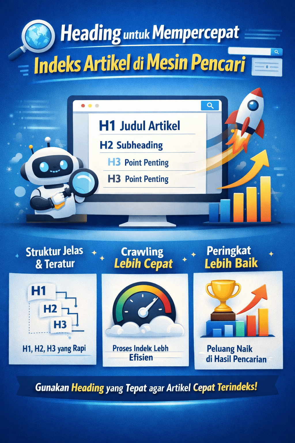 Heading untuk Mempercepat Indeks Artikel di Mesin Pencari